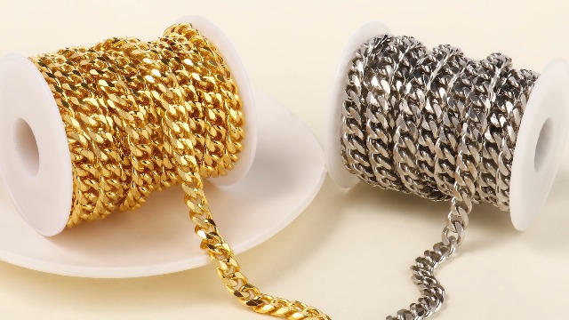 Amazon.com: 16.5 Feet Stainless Steel Cuban Chains Roll, 9mm Width